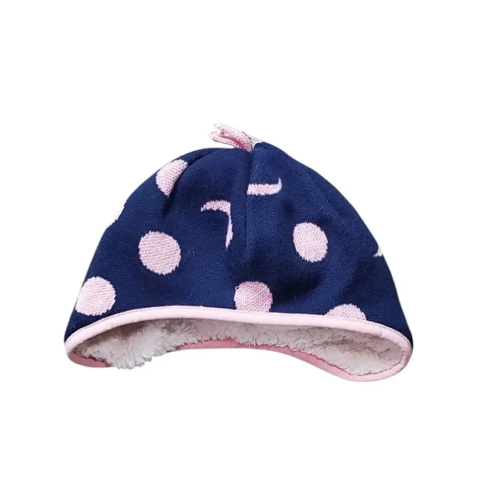 Patagonia Toddler Blue & Pink Fleece Winter Hat